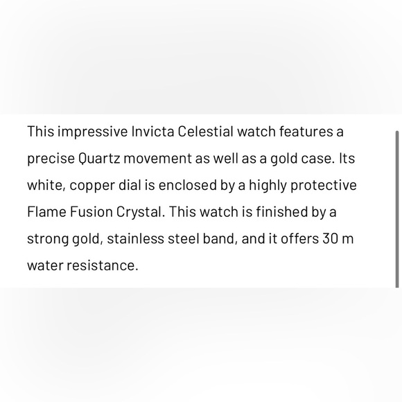 ⌚️New! Invicta Women’s 28mm Gold Tone Watch - Picture 7 of 8